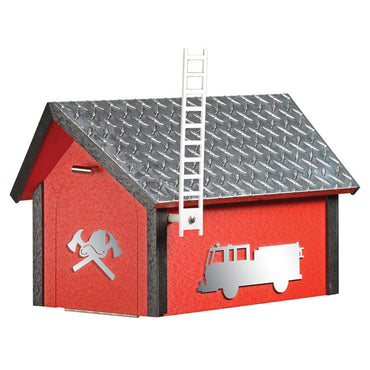 Amish Recycled Plastic Deluxe Mailbox, Fire Department