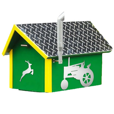 Amish Recycled Plastic Deluxe Mailbox, Tractor