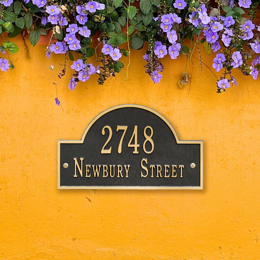 Whitehall Arch Wall Plaque, Standard, 2 Line