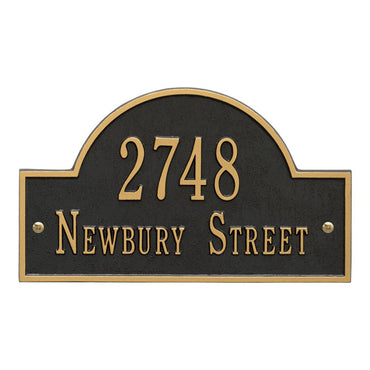 Whitehall Arch Wall Plaque, Standard, 2 Line