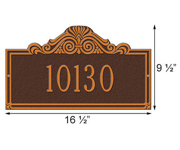 Whitehall Villa Nova Wall Plaque, Standard, 1 Line