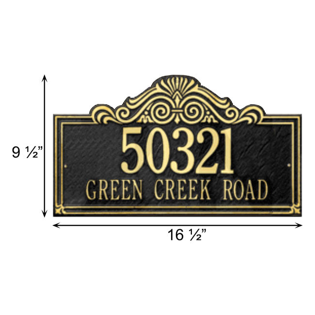 Whitehall Villa Nova Wall Plaque, Standard, 2 Line