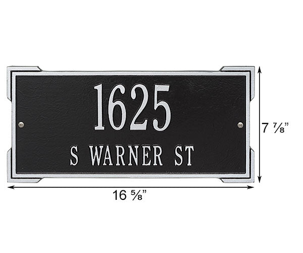 Whitehall Roanoke Wall Plaque, Standard, 2 Line