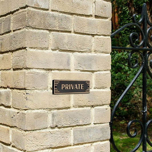 Whitehall Door Art Deco Plaque, Private
