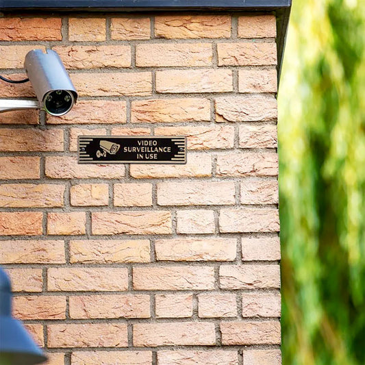Whitehall Door Art Deco Plaque, Video Surveillance