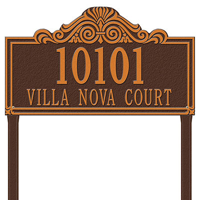 Whitehall Villa Nova Lawn Marker, Estate, 2 Line