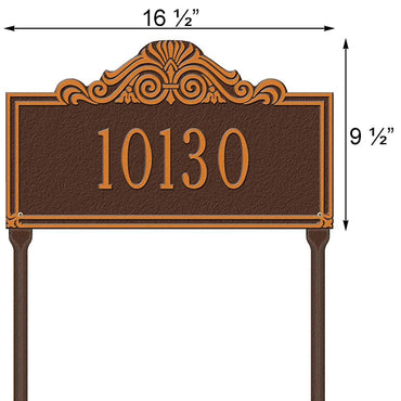Whitehall Villa Nova Lawn Marker, Standard, 1 Line