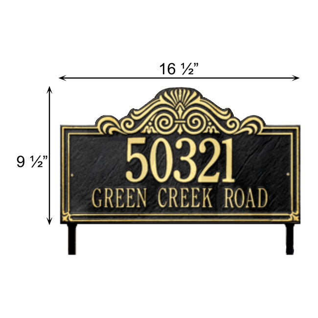 Whitehall Villa Nova Lawn Marker, Standard, 2 Line