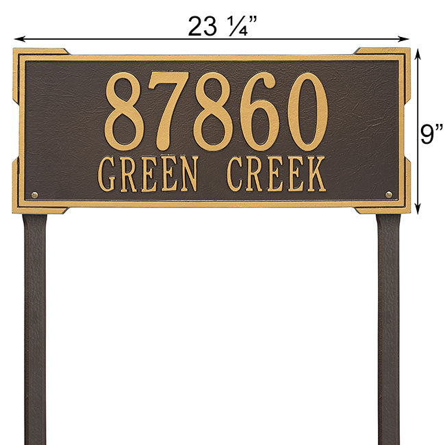 Whitehall Roanoke Lawn Marker, Estate, 2 Line