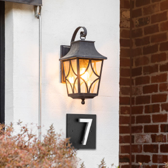 Whitehall Stand-Off Address Sign, Black/White, 1 Digit