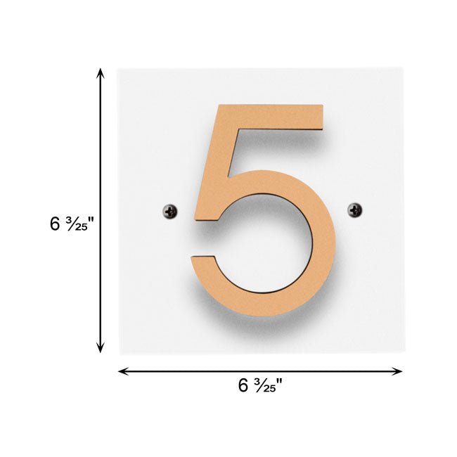 Whitehall Floating Horizontal Sign, White/Gold/Blk, 1 Digit