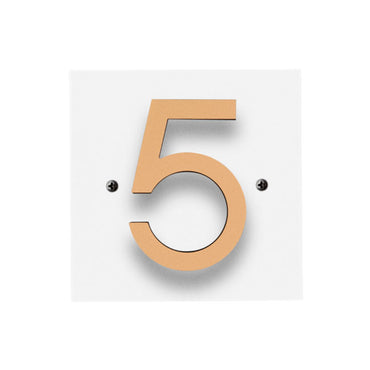 Whitehall Floating Horizontal Sign, White/Gold/Blk, 1 Digit