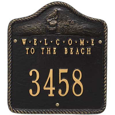 Whitehall Welcome to the Beach Wall Plaque, Standard, 1 Line