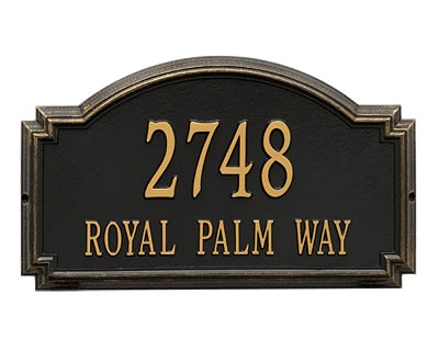 Whitehall Williamsburg Wall Plaque, Estate, 2 Line