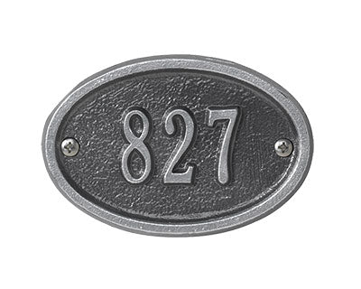 Whitehall Oval Entryway Plaque, Ultra Petite, 1 Line