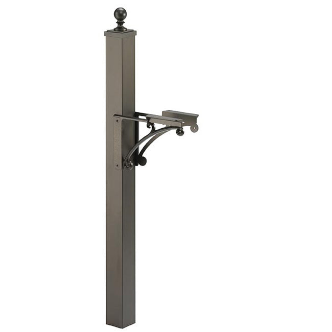 Whitehall Deluxe Mailbox, Post, and Brackets, French Bronze