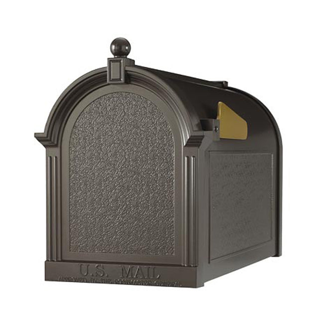 Whitehall Deluxe Mailbox, Post, and Brackets, French Bronze