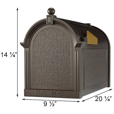 Whitehall Deluxe Mailbox, French Bronze