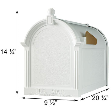 Whitehall Deluxe Mailbox, White