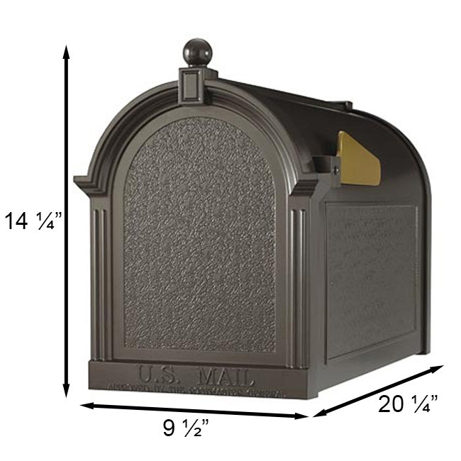 Whitehall Dual Mailboxes and Post Package, French Bronze
