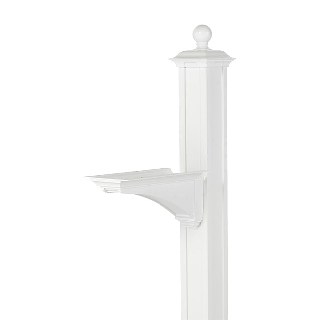Whitehall Balmoral Personalized Mailbox Package, White
