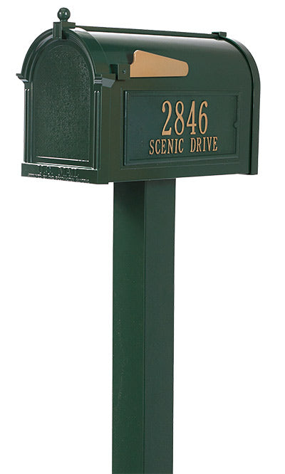 Whitehall Personalized Mailbox Package, Green