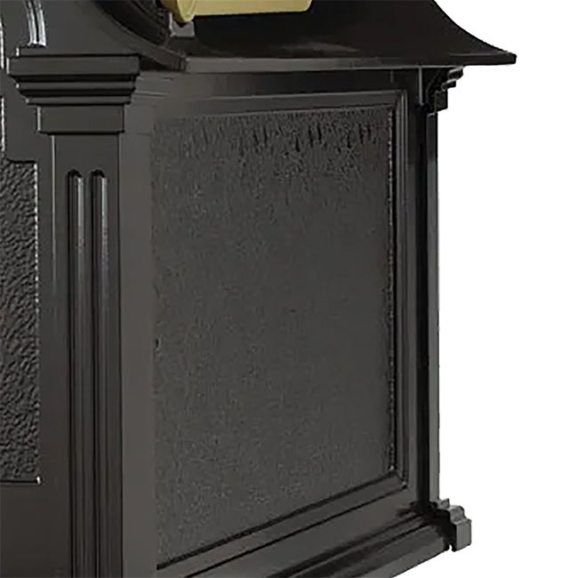 Whitehall Balmoral Mailbox with Monogram, Black