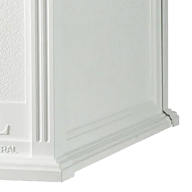 Whitehall Balmoral Mailbox with Monogram, White