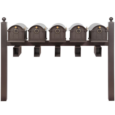 Whitehall Superior Custom Balmoral Mailbox Quint, Brnz/Gld