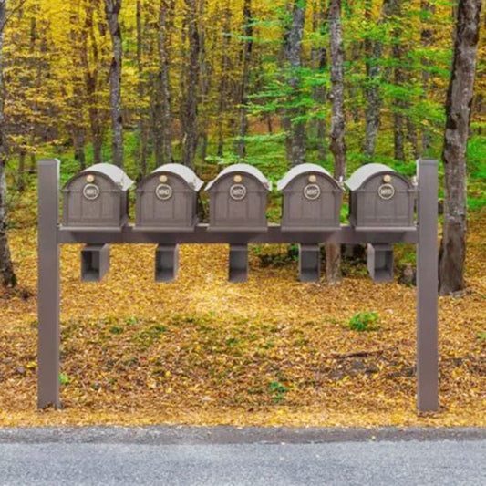 Whitehall Deluxe Custom Balmoral Mailbox Quint, Bronze/Gold