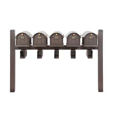 Whitehall Deluxe Custom Balmoral Mailbox Quint, Bronze/Gold