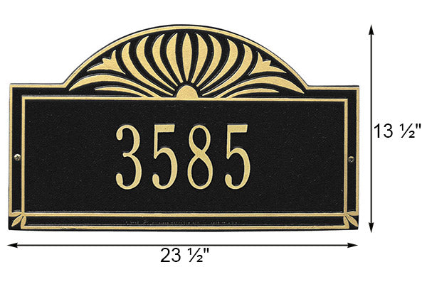 Whitehall Sunburst Wall Plaque, Estate, 1 Line