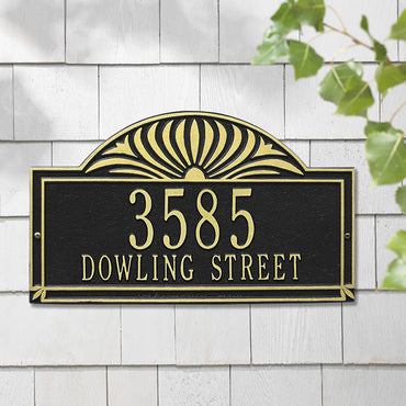 Whitehall Sunburst Wall Plaque, Estate, 2 Line