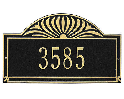 Whitehall Sunburst Wall Plaque, Standard, 1 Line