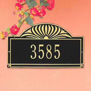 Whitehall Sunburst Wall Plaque, Standard, 1 Line