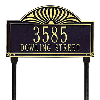 Whitehall Sunburst Lawn Marker, Estate, 2 Line