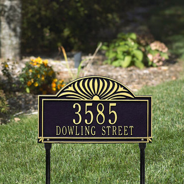 Whitehall Sunburst Lawn Marker, Estate, 2 Line