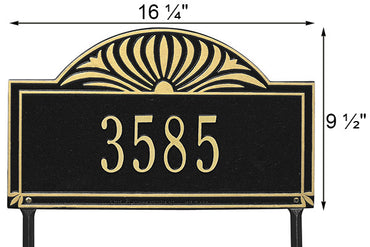 Whitehall Sunburst Lawn Marker, Standard, 1 Line