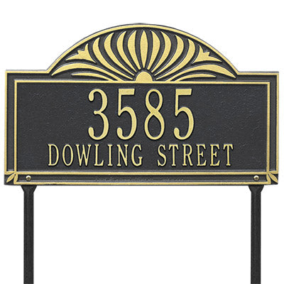 Whitehall Sunburst Lawn Marker, Standard, 2 Line