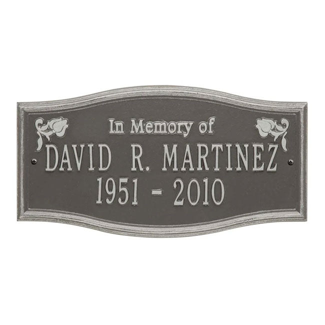 Whitehall Alexandria Memorial Wall Plaque, "In Memory of"