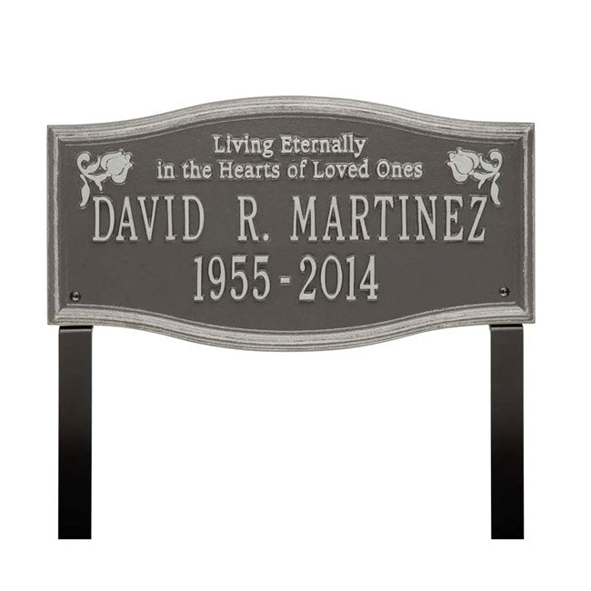 Whitehall Alexandria Memorial Lawn Marker,"Living Eternally"