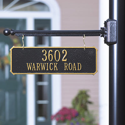 Whitehall Two-Sided Hanging Rectangle Sign, 2 Line