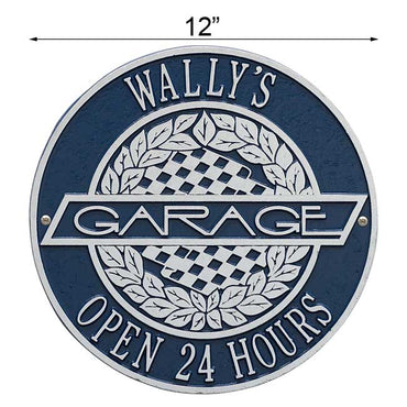 Whitehall Victory Lane Garage Wall Plaque, Standard, 2 Line
