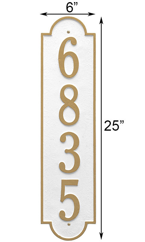 Whitehall Richmond Vertical Wall Plaque, Estate, 1 Line