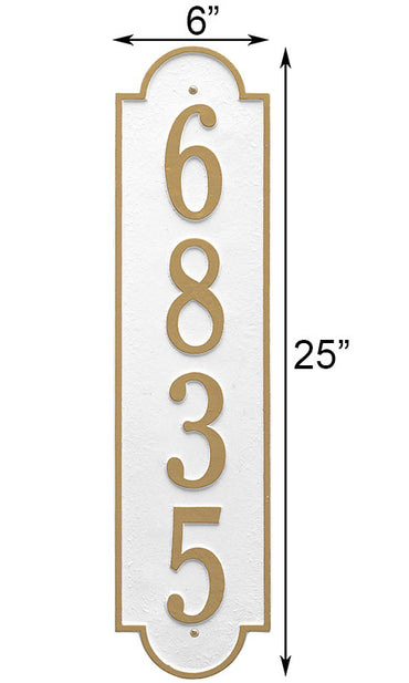 Whitehall Richmond Vertical Wall Plaque, Estate, 1 Line