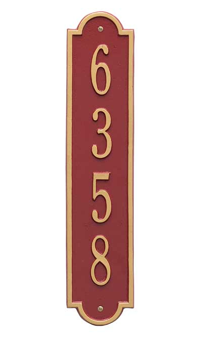 Whitehall Richmond Vertical Wall Plaque, Standard, 1 Line