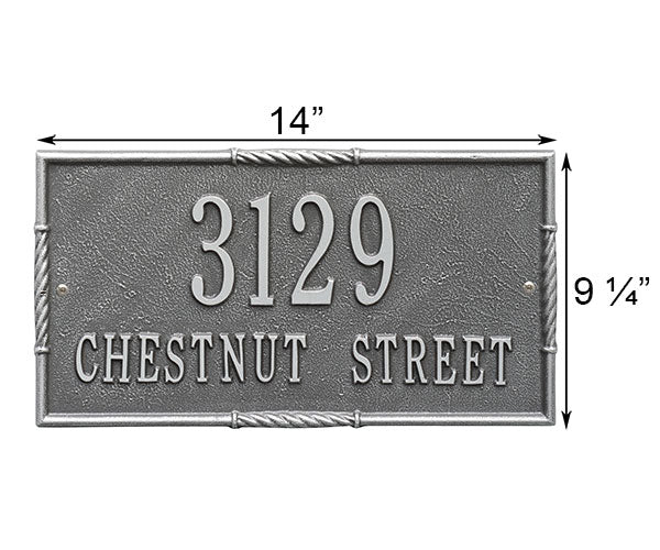 Whitehall Brohman Wall Plaque, Standard, 2 Line