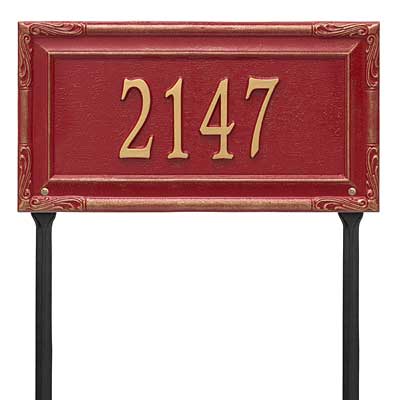 Whitehall Gardengate Lawn Marker, Grande, 1 Line