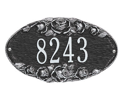Whitehall Rose Oval Wall Plaque, Standard, 1 Line