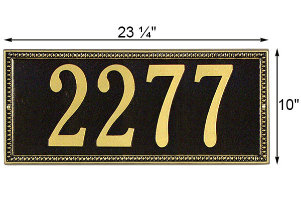 Whitehall Egg & Dart Wall Plaque, Estate, 1 Line